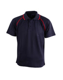 Winning Spirit- Champion Kids Cooldry Raglan Short Sleeve Contrast Polo 1st (14 colour) (PS24)