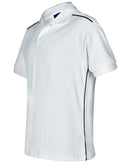 Winning Spirit-Men's Pure Cotton Contrast Piping Short Sleeve Polo-PS25