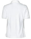 Winning Spirit-Ladies' Pure Cotton Contrast Piping Short Sleeve Polo-PS26