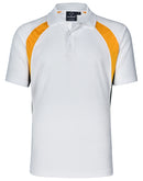 Winning Spirit-Men's CoolDry Tri-colour Contrast Short Sleeve Polo-PS28
