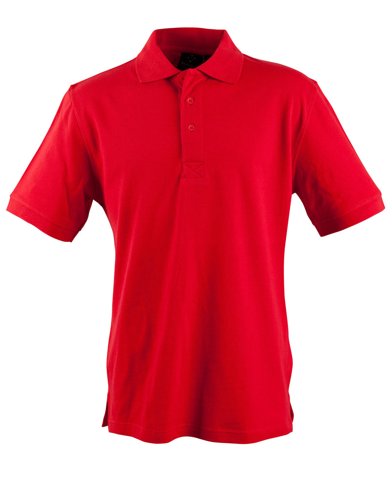 Winning Spirit-Men's Cotton Pique Knit Short Sleeve Polo-PS39