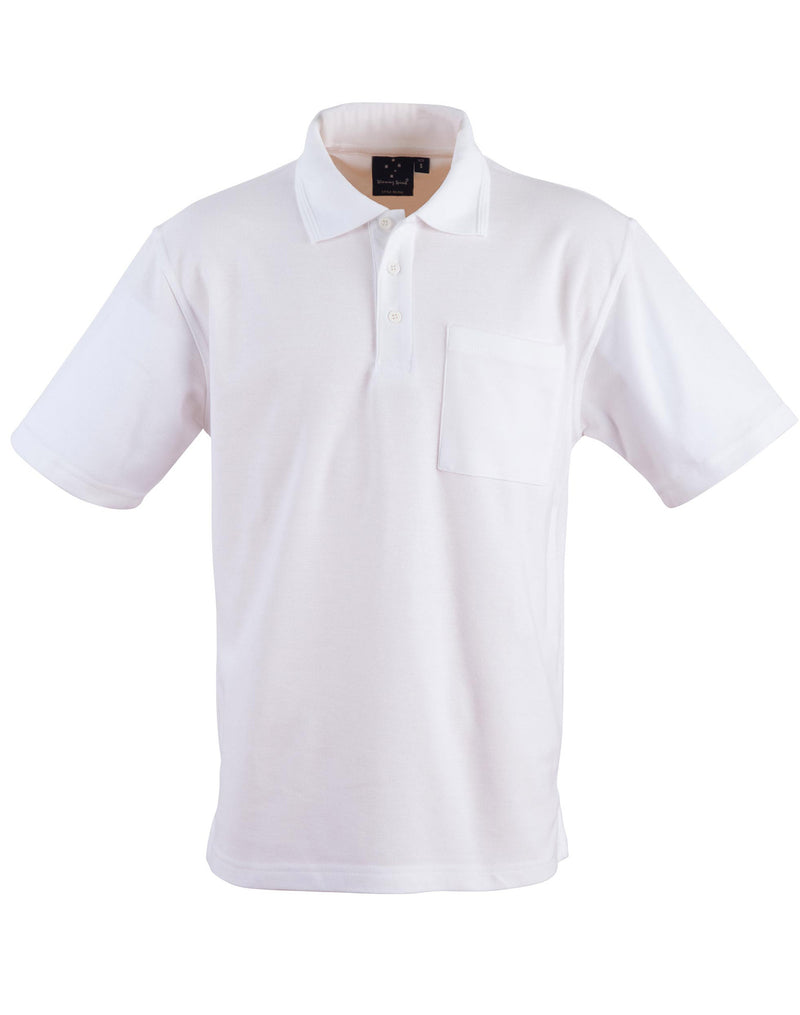 Winning Spirit-Poly/cotton Pique Pocket Short Sleeve Polo Unisex-PS41