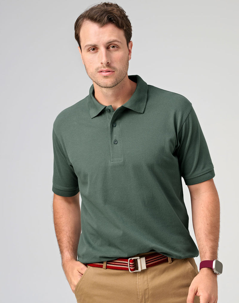 Winning Spirit -Men's Cotton Stretch Short Sleeve Polo-PS55