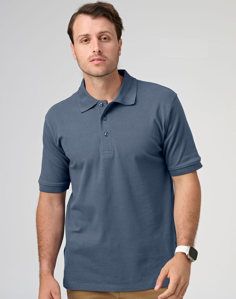 Winning Spirit -Men's Cotton Stretch Short Sleeve Polo-PS55