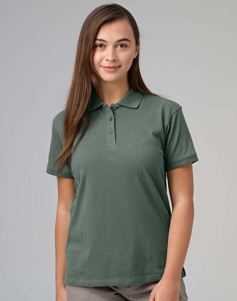 Winning Spirit-Ladies' Cotton Stretch Pique Polo-PS56-1st