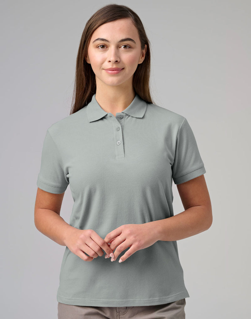 Winning Spirit-Ladies' Cotton Stretch Pique Polo-PS56-1st