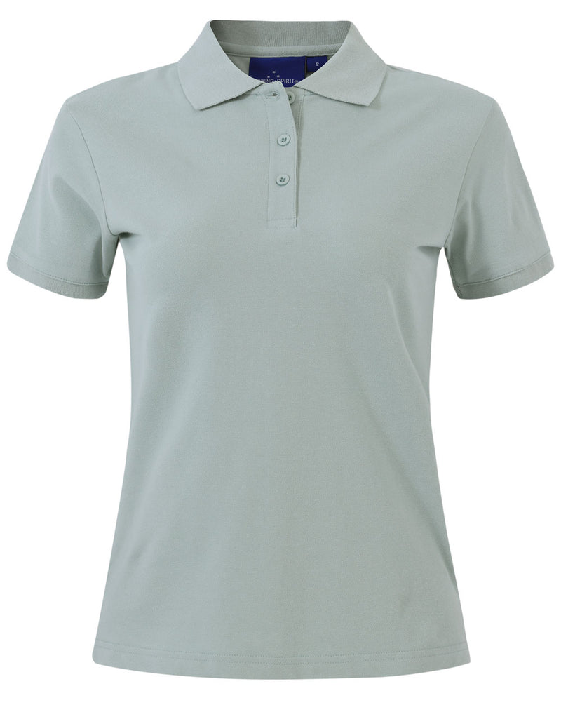 Winning Spirit-Ladies' Cotton Stretch Pique Polo-PS56-1st