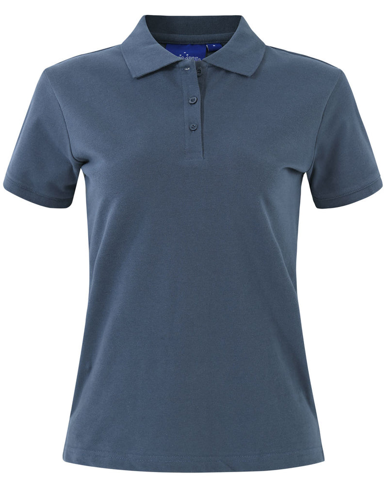 Winning Spirit-Ladies' Cotton Stretch Pique Polo-PS56-1st