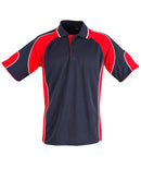 Winning Spirit-Men's CoolDry® Contrast Polo with Sleeve Panels-PS61-1st