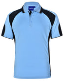 Winning Spirit-Men's CoolDry® Contrast Polo with Sleeve Panels-PS61-2nd