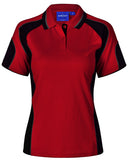 Winning Spirit- Ladies' CoolDry® Contrast Polo with Sleeve Panels-PS62-2nd