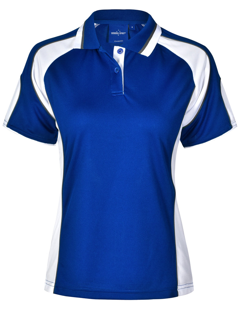 Winning Spirit- Ladies' CoolDry® Contrast Polo with Sleeve Panels-PS62-2nd