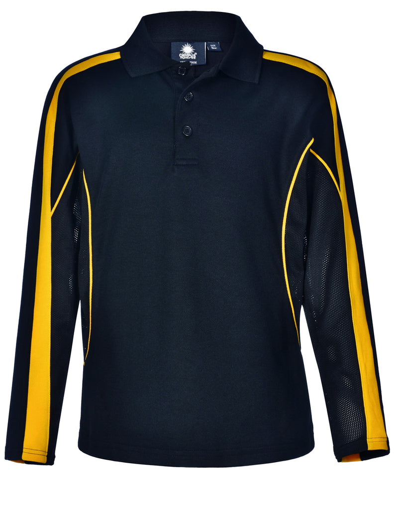 winning spirit- Legend Plus Kids TrueDry Long Sleeve Polo (PS69K)