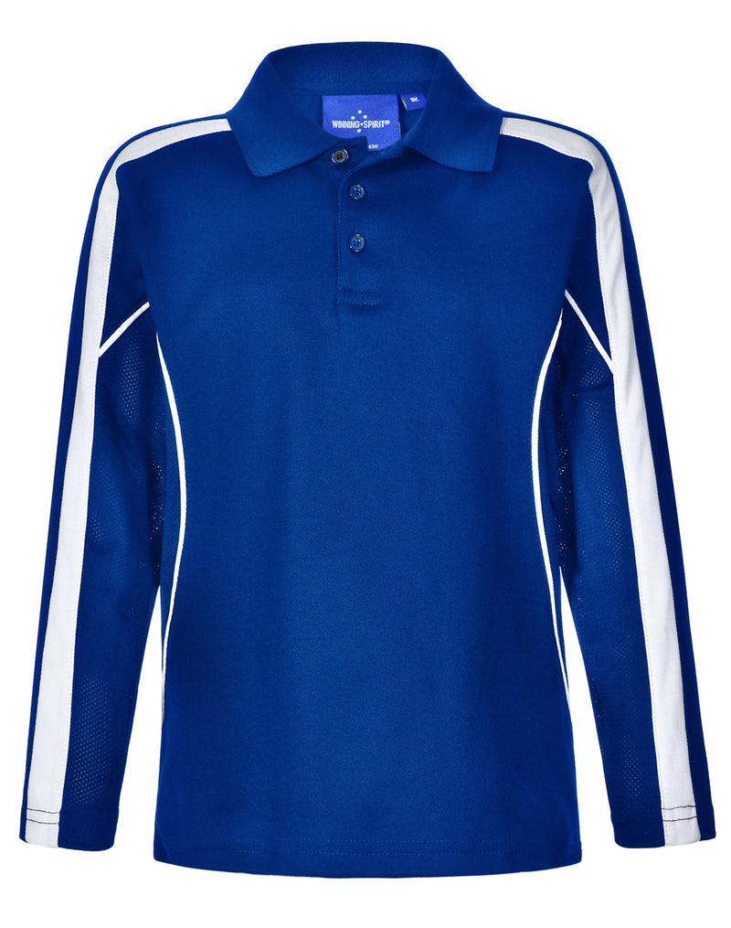 winning spirit- Legend Plus Kids TrueDry Long Sleeve Polo (PS69K)