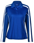 Winning Spirit-Ladies' TrueDry® Long Sleeve Polo-PS70