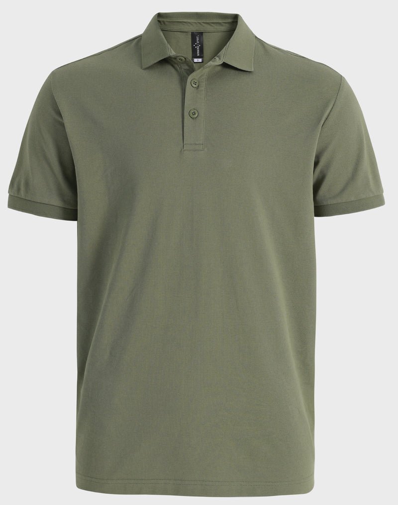 Winning Spirit - Mens Ultrafine Cotton Pique Short Sleeve Polo - PS71