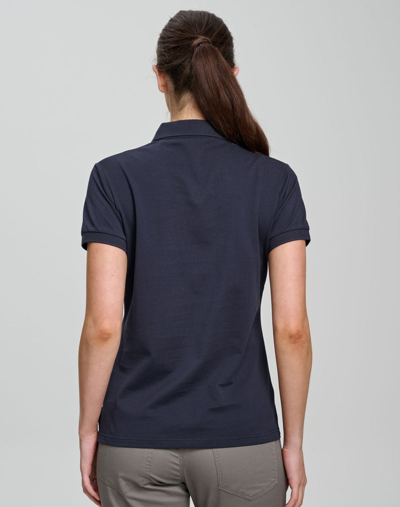Winning Spirit - Ladies Ultrafine Cotton Pique Short Sleeve Polo - PS72