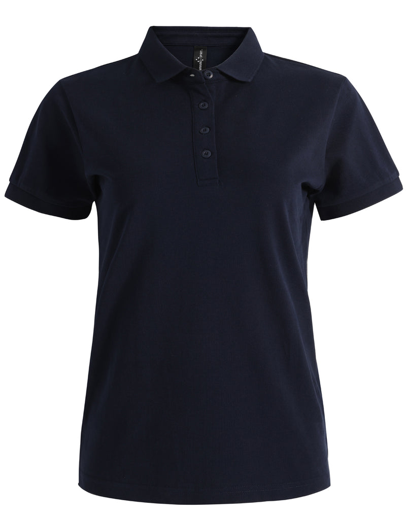 Winning Spirit - Ladies Ultrafine Cotton Pique Short Sleeve Polo - PS72