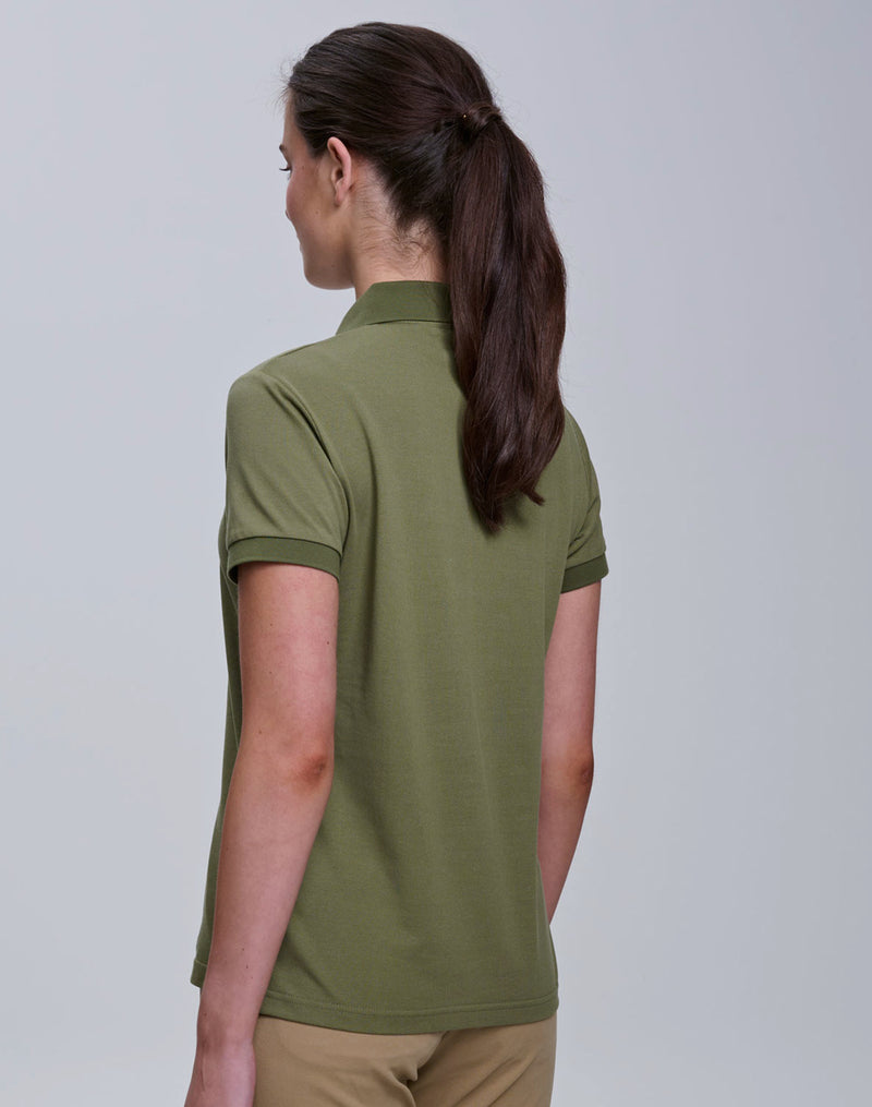 Winning Spirit - Ladies Ultrafine Cotton Pique Short Sleeve Polo - PS72
