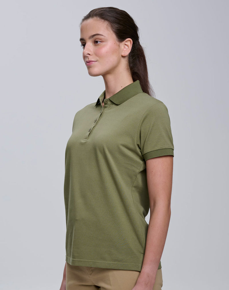 Winning Spirit - Ladies Ultrafine Cotton Pique Short Sleeve Polo - PS72