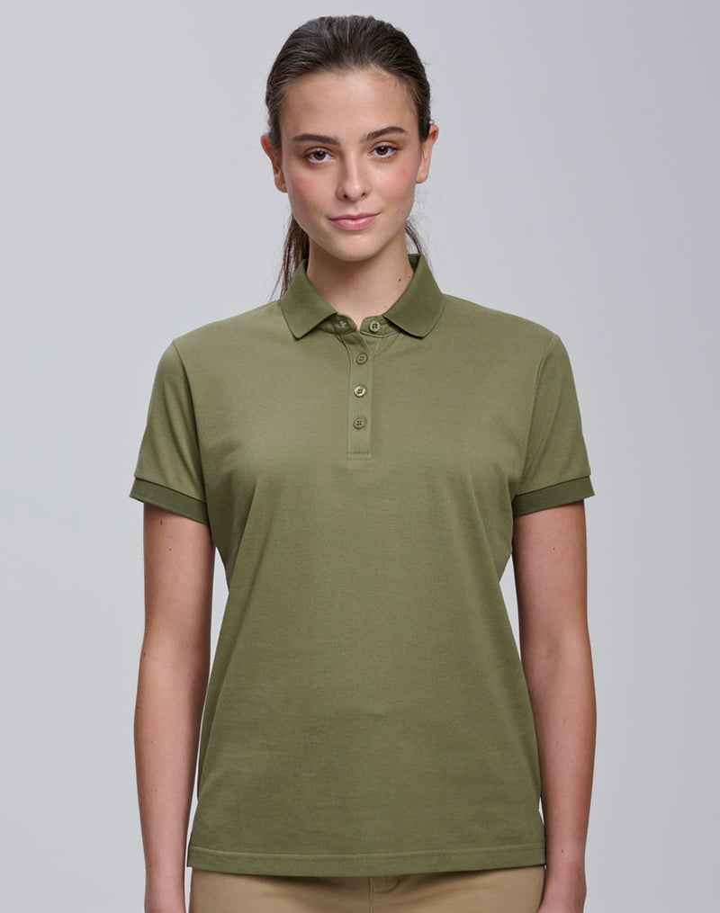 Winning Spirit - Ladies Ultrafine Cotton Pique Short Sleeve Polo - PS72