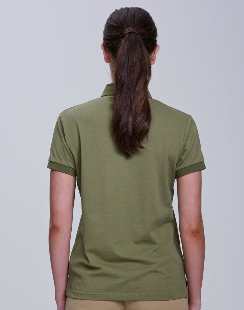 Winning Spirit - Ladies Ultrafine Cotton Pique Short Sleeve Polo - PS72
