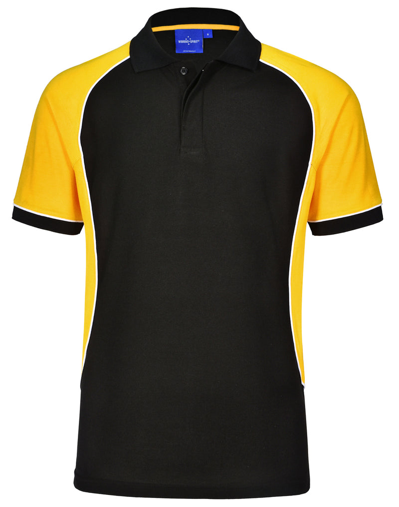 Winning Spirit -Men's TrueDry® Tri-colour Short Sleeve Pique Polo-PS77