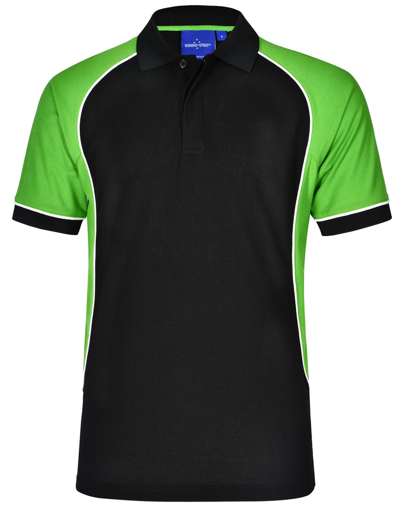 Winning Spirit -Men's TrueDry® Tri-colour Short Sleeve Pique Polo-PS77