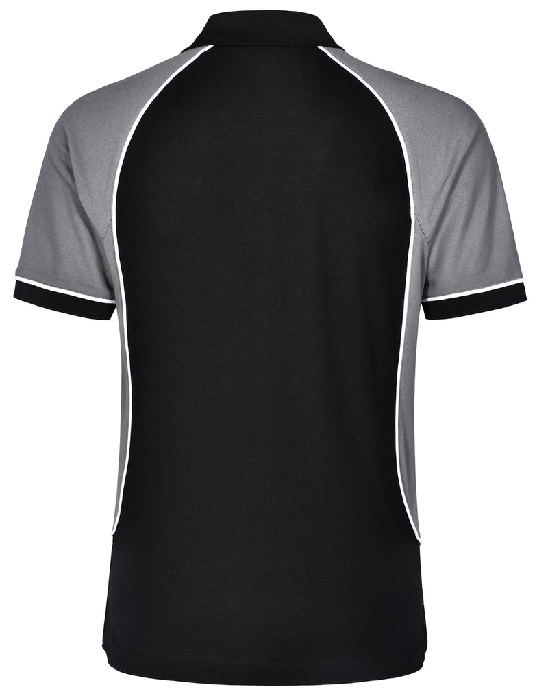 Winning Spirit -Men's TrueDry® Tri-colour Short Sleeve Pique Polo-PS77