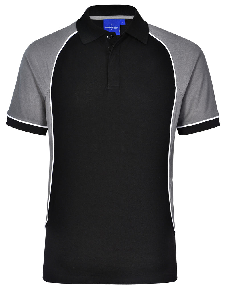 Winning Spirit -Men's TrueDry® Tri-colour Short Sleeve Pique Polo-PS77