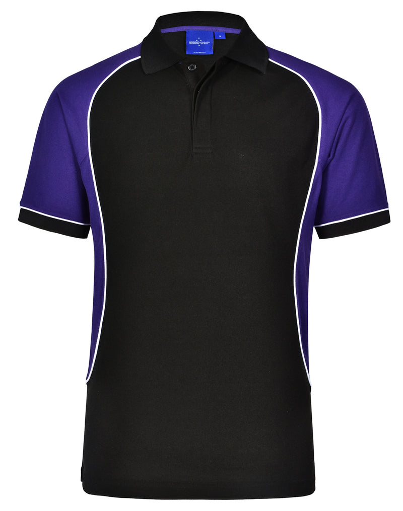 Winning Spirit -Men's TrueDry® Tri-colour Short Sleeve Pique Polo-PS77