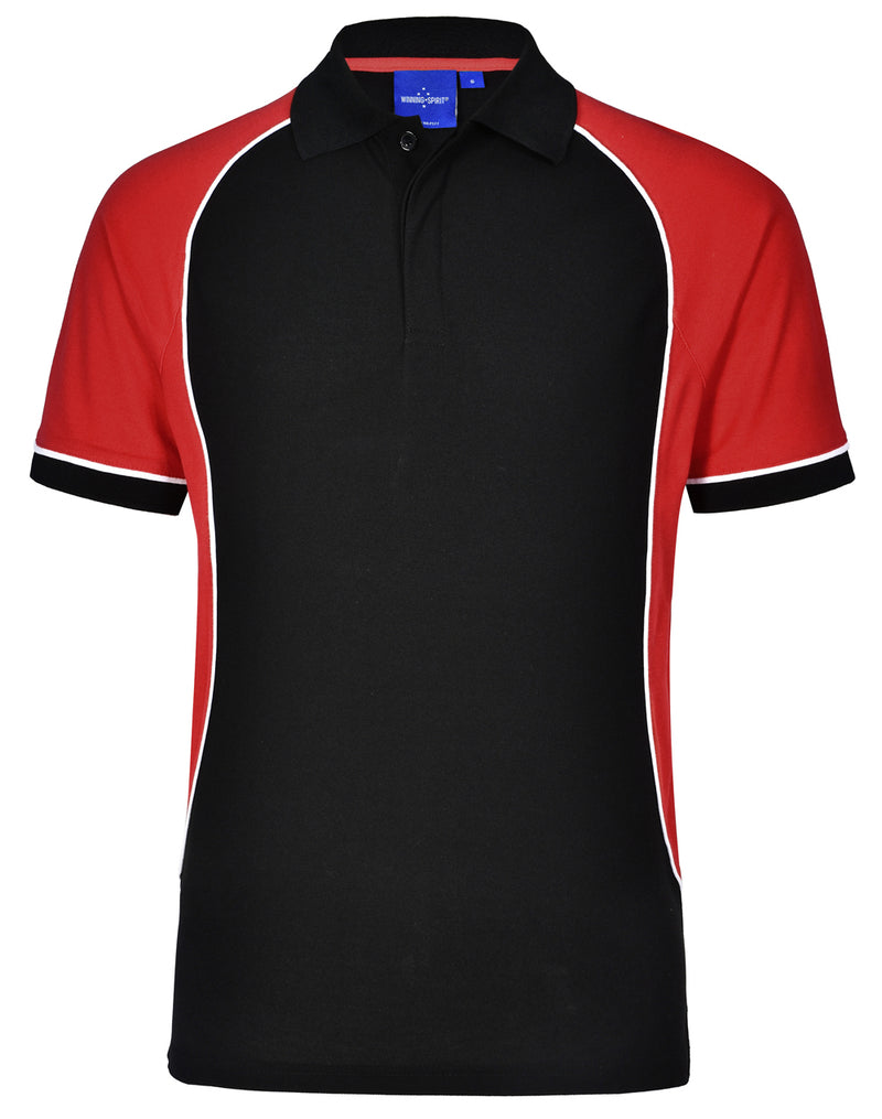 Winning Spirit -Men's TrueDry® Tri-colour Short Sleeve Pique Polo-PS77