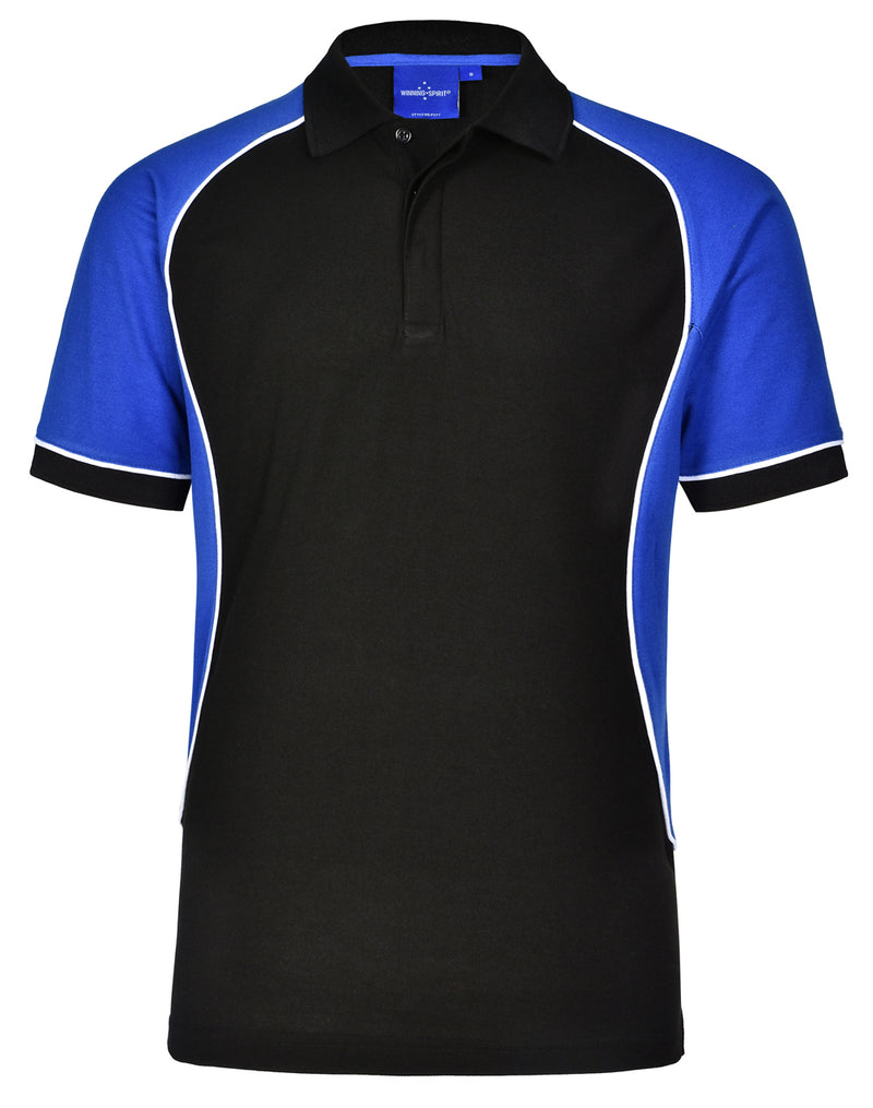 Winning Spirit -Men's TrueDry® Tri-colour Short Sleeve Pique Polo-PS77