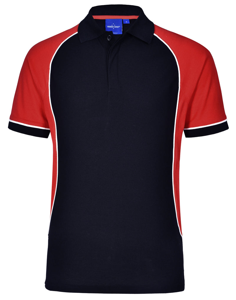 Winning Spirit -Men's TrueDry® Tri-colour Short Sleeve Pique Polo-PS77