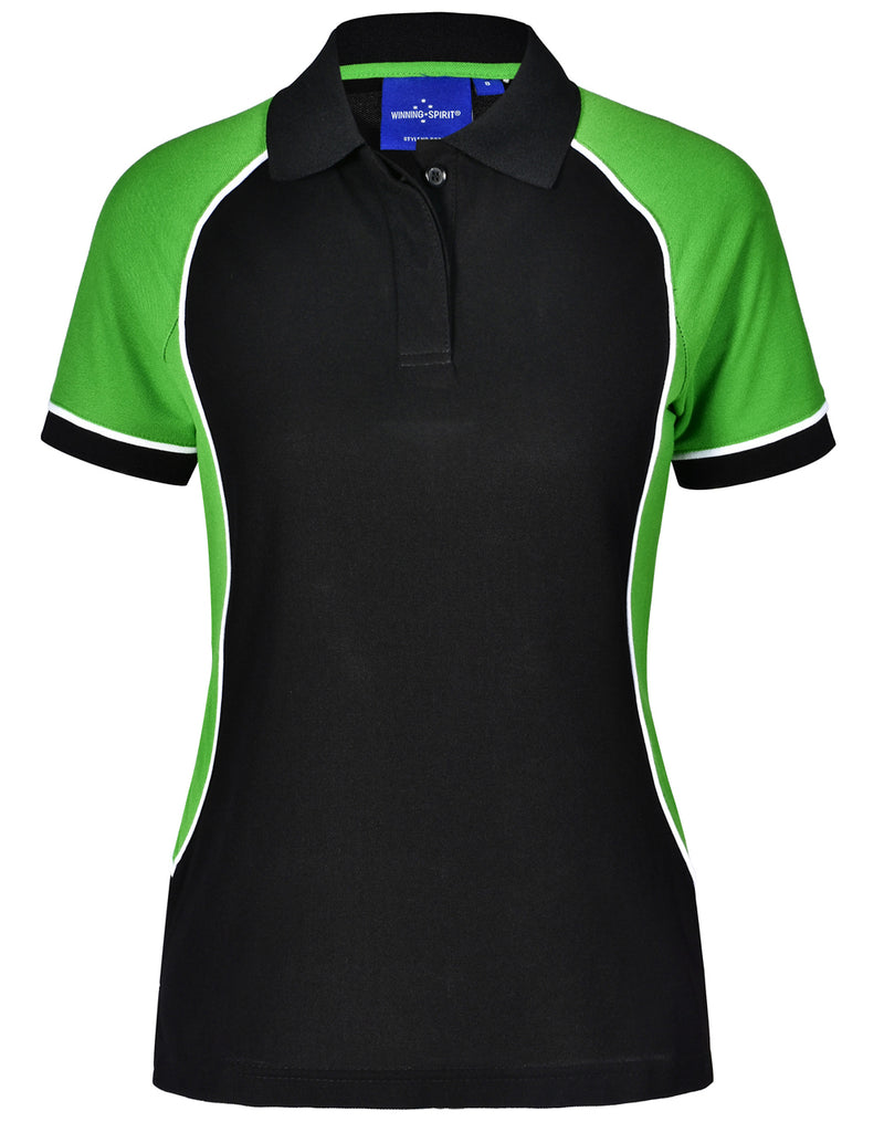 Winning Spirit-Women's TrueDry® Tri-colour Short Sleeve Pique Polo-PS78