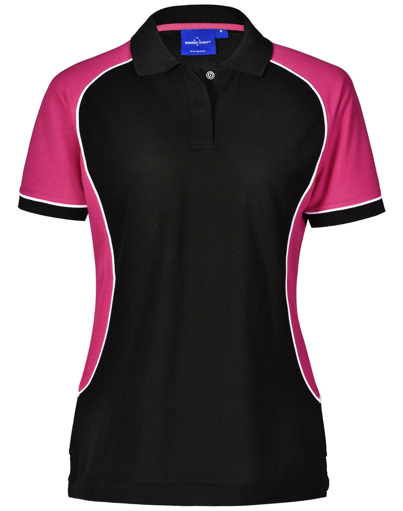 Winning Spirit-Women's TrueDry® Tri-colour Short Sleeve Pique Polo-PS78