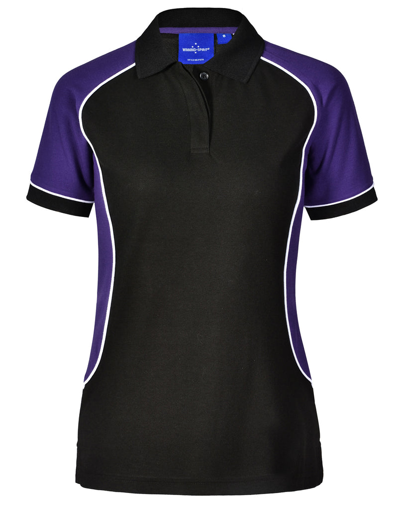 Winning Spirit-Women's TrueDry® Tri-colour Short Sleeve Pique Polo-PS78