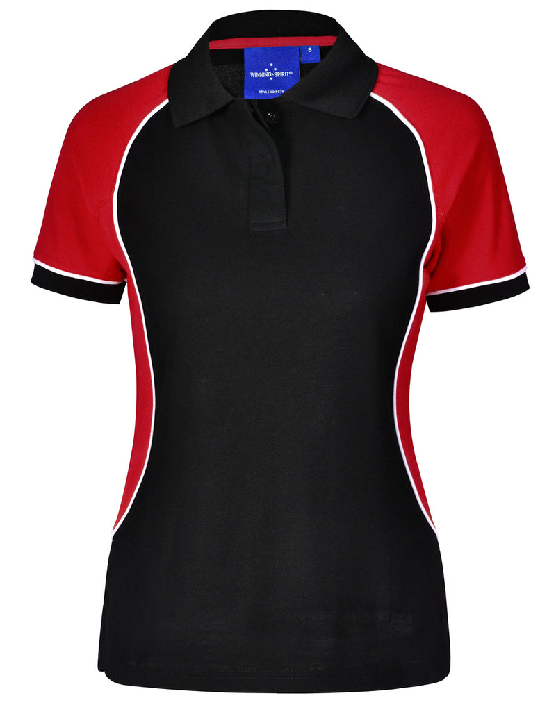 Winning Spirit-Women's TrueDry® Tri-colour Short Sleeve Pique Polo-PS78