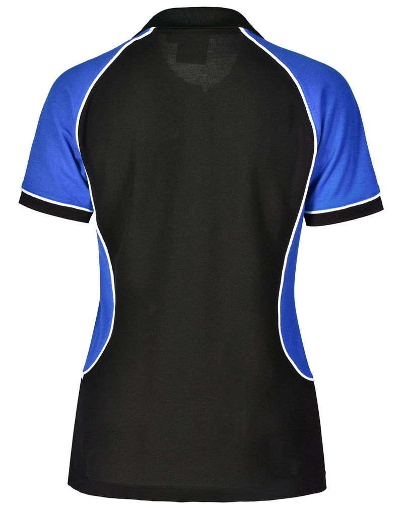 Winning Spirit-Women's TrueDry® Tri-colour Short Sleeve Pique Polo-PS78