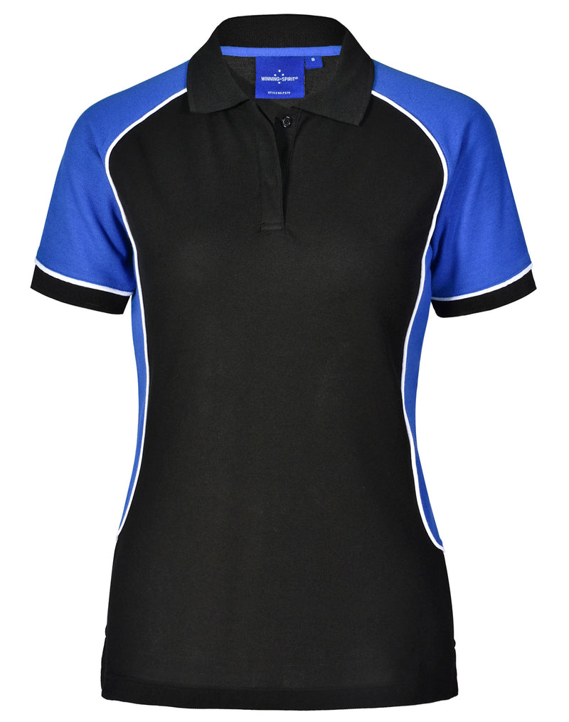 Winning Spirit-Women's TrueDry® Tri-colour Short Sleeve Pique Polo-PS78