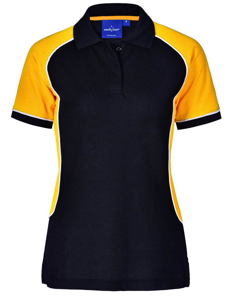 Winning Spirit-Women's TrueDry® Tri-colour Short Sleeve Pique Polo-PS78