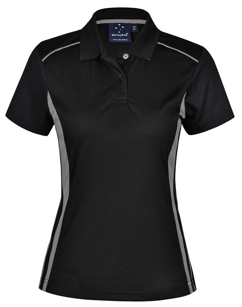 Winning Spirit - Ladies' CoolDry Short Sleeve Contrast Polo-PS80-2nd