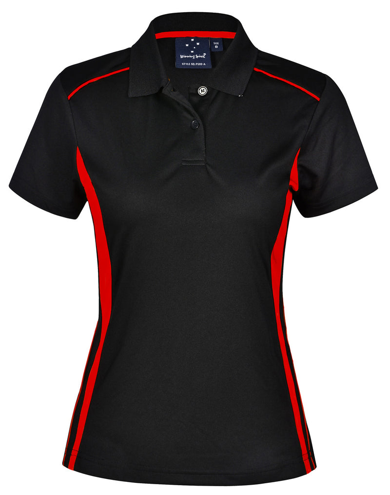 Winning Spirit - Ladies' CoolDry Short Sleeve Contrast Polo-PS80-2nd