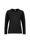 Biz Care - Performance Womens Cotton Long Sleeve Tee - CT247LL