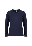 Biz Care - Performance Womens Cotton Long Sleeve Tee - CT247LL