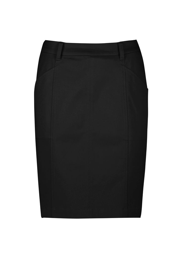 Biz Corporates - Womens Mid Waist Stretch Chino Skirt - RGS264L
