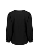 Biz Corporates - Womens Ruche Long Sleeve Blouse - RU568LL