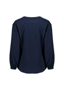 Biz Corporates - Womens Ruche Long Sleeve Blouse - RU568LL