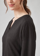 Biz Corporates - Womens Ruche Long Sleeve Blouse - RU568LL