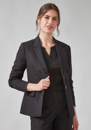 Biz Corporates - Womens Ruche Long Sleeve Blouse - RU568LL